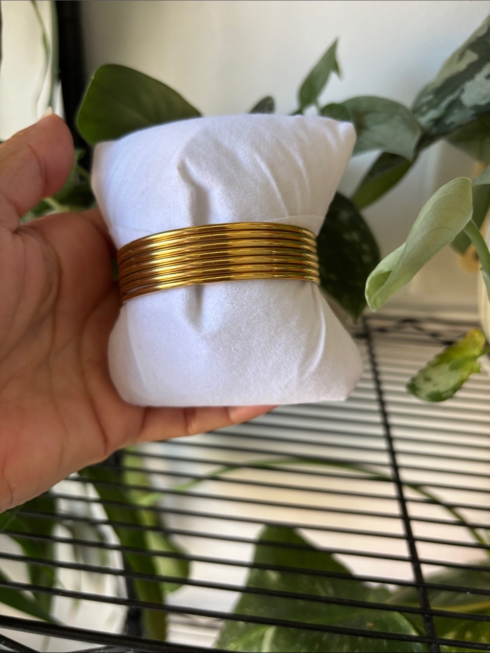 Gold-Tone Multi-Bangle Bracelet - Women Jewelry - Picture 2 of 4